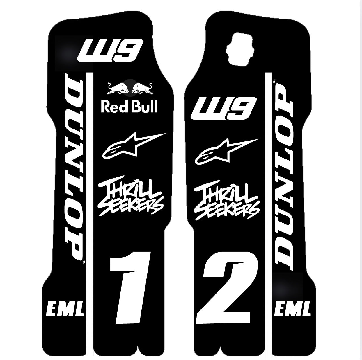 Surron lbx fork guard decal